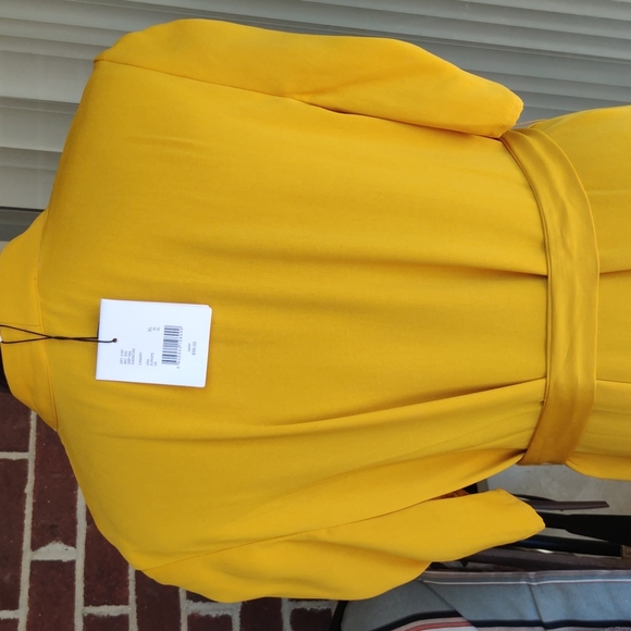 Gibson Latimer Canary button front midi dress - Picture 6 of 10